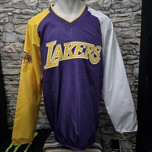NBA Lakers Purple, Yellow, and White Windbreaker